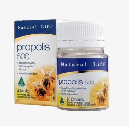 Natural Life Propolis Capsules 500mg 60 caps