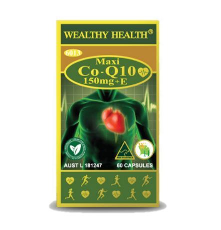 Wealthy Health MAXI CO-Q10 150MG+E （11kg) 60&#039;S