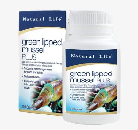 Natural Life Green Lipped Mussel Plus 750mg 100 caps