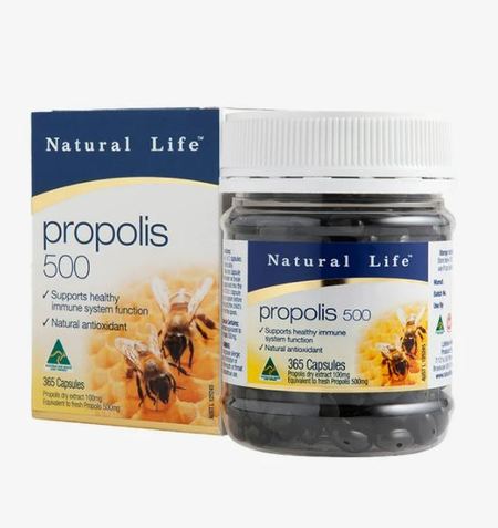 Natural Life Propolis Capsules 500mg 365 caps