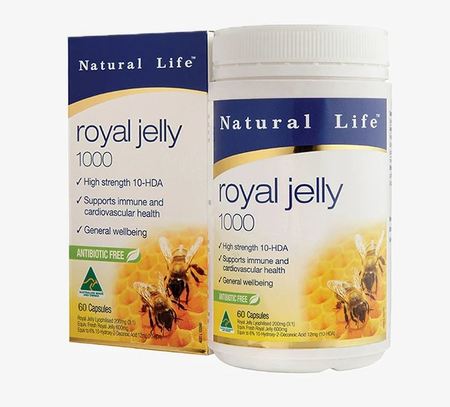 Natural Life Royal Jelly 60 capsules 1000mg 1.2% HDA