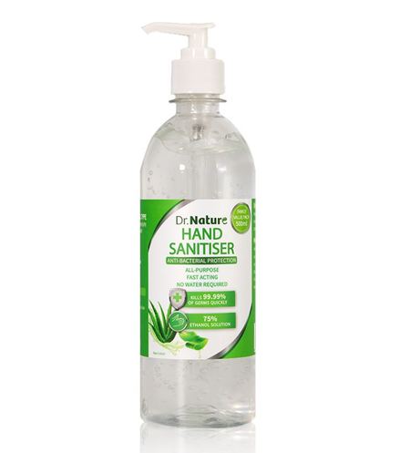 Dr. Nature Hand Sanitiser 75% Ethanol Kill 99.99% of Germs Quickly 500ml