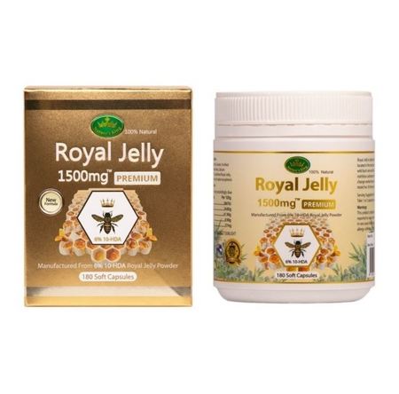 Nature&#039;s King Royal Jelly 1500mg 180s White Jar with Premium Box