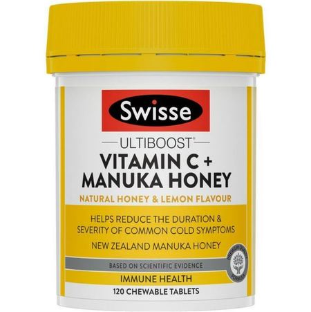 Swisse Ultiboost vitamin c + manuka honey 120cap