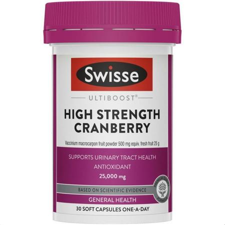 Swisse High strength cranberry 25,000mg 30cap