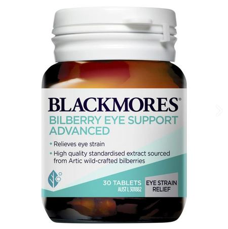 Blackmores bilberry eye support advanced 30cap