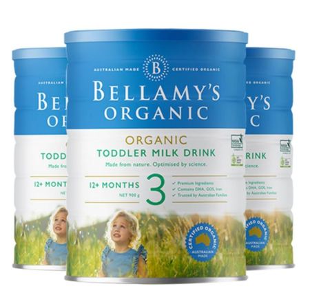 Bellamy&#039;s Organic Organic Toddler Milk Drink 3 900g