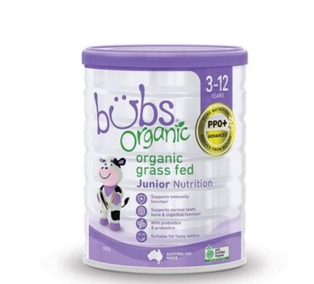 bubs Organic Grass Fed Junior Nutrition 800g