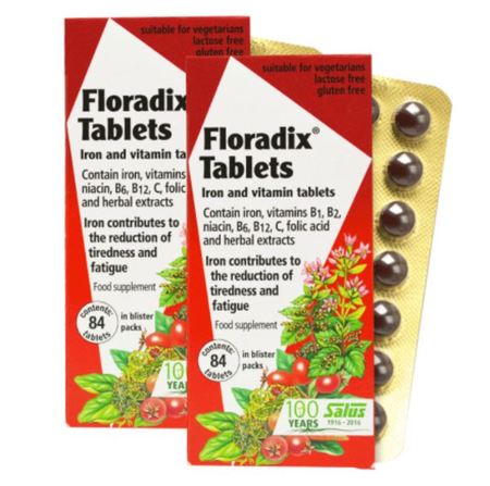 Floradix Iron and Vitamins Tablets 84