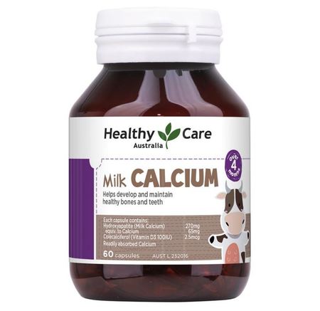 Healthy Care Milk Calcium 60cap