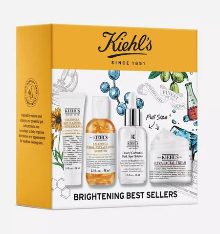 Kiehl&#039;s Brightening Best Sellers (Cream 50 ml + Spot Light 50ml + Water 75ml + Cleansing 30ml)