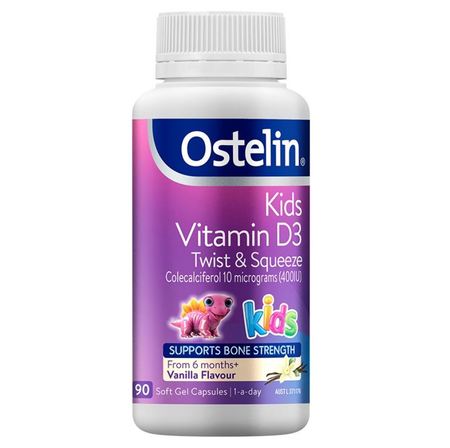 Ostelin Kids Vitamin D3 Twist &amp; Squeeze, Vanila Flavour 90cap