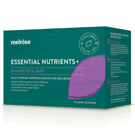 Melrose Essential Nutrients+ Balanced &amp; Lean 3g x 30