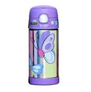 Thermos Cup Butterfly Purple 355ml