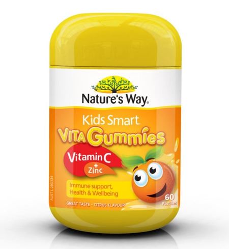 Nature&#039;s Way Kids Smart VitaGummies Vitamin C + Zinc 60cap