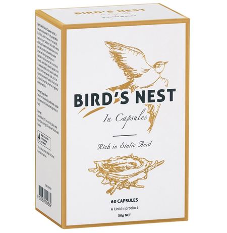 Unichi Bird&#039;s Nest in Capsules 60cap