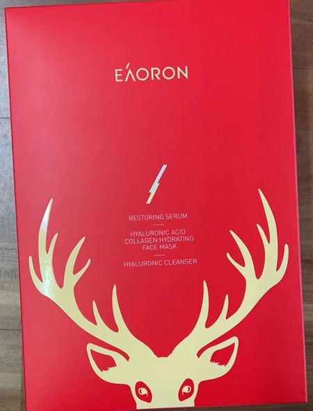 Eaoron Christmas Kit (Restoring Serum, Hyaluronic Acid Collagen Hydrating Face Mask, Hyaluronic Cleanser)