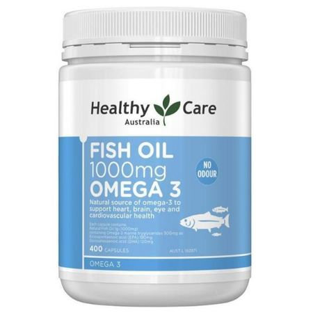 Healthy Care Fish Oil 1000mg Omega 3 400cap