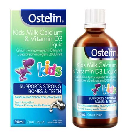 Ostelin Kids Milk Calcium &amp; Vitamin D3 Liquid 90ml