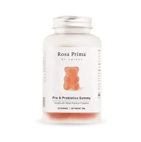 Unichi Rosa Prima Pre &amp; Probiotics Gummy 60cap