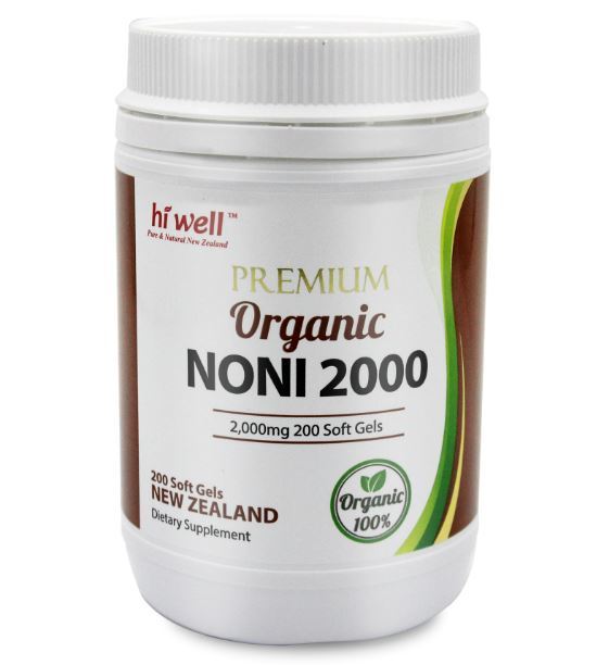 하이웰 오가닉 노니 2000 200캡슐 /Hi Well Premium Organic Noni 2000 200Soft Gels