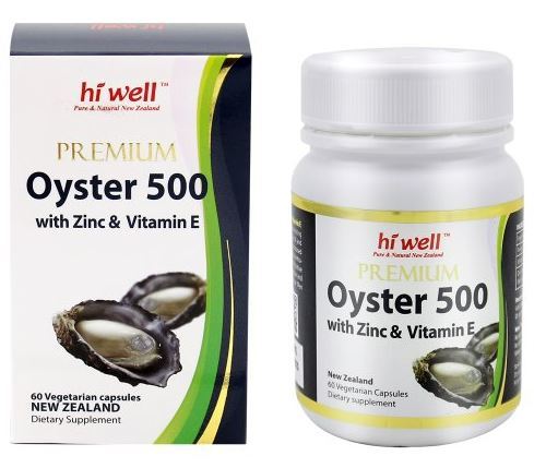 하이웰 굴 추출물 500 징크 60베지캡슐 / Hi Well Premium Oyster 500 With Zicn&amp;VitaminE 60Vege