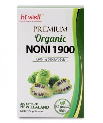 하이웰 프리미엄 유기농 노니 1900mg 200소프트젤 / Hi Well Premium Organic Noni 1900 200Softgels