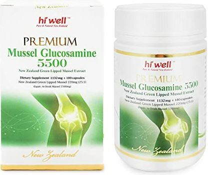 하이웰 프리미엄 초록입홍합 글루코사민 180베지캡슐 / Hi Well Premium Mussel Glucosamine 180VegeCap