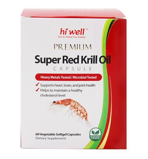 하이웰 수퍼 레드 크릴오일 1000 60 베지캡슐 / Hi Well Premium Super Red Krill Oil 1000 60 Vege cap