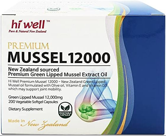 하이웰 초록홍합 추출 오일 25000 200캡슐 / Hi Well Premium Mussel 25000 200Softgels